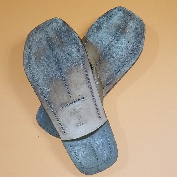 PRADA Leather Thong Sandal - Picture 11 of 12